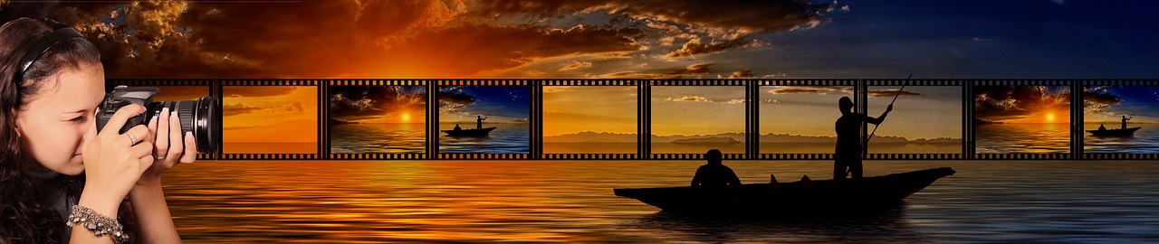 photographer, photograph, sunset